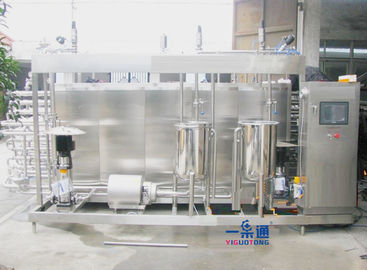 65-98 ℃ Mesin Sterilisasi Susu Disesuaikan Minuman Teh Flash Pasteurization Equipment