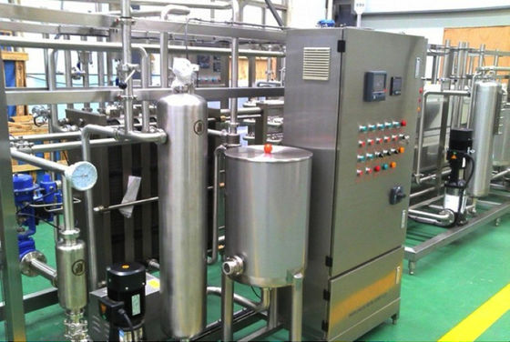Mesin Pasteurisasi 1000L Dengan PLC Untuk Lini Pemrosesan Susu / Yogurt / Jus Buah SUS304/316