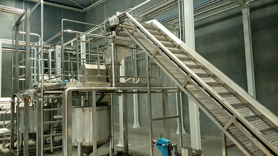 Lengkap Line Pemrosesan Mentimun Disesuaikan Seleri / Kale / Mentimun Pabrik Produksi Peralatan Kunci Pintu Untuk Industri Sayuran