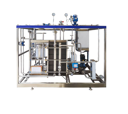8T / H SUS304 135-150 Derajat Mesin Pasteurizer UHT Untuk Susu