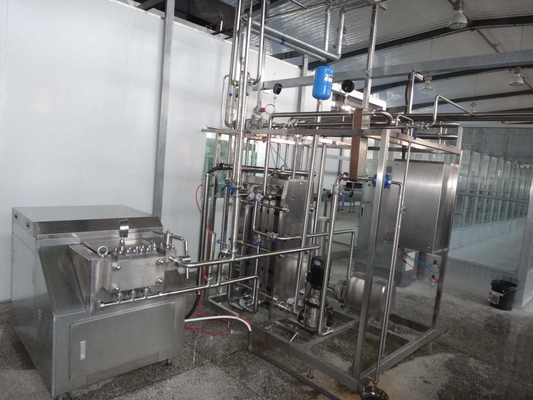 Sterilisasi Pasteurisasi Profesional Untuk Susu / Yogurt / Telur Liquid Processing Line 500-20000l/H Pasteurizer Disesuaikan SUS 304/316