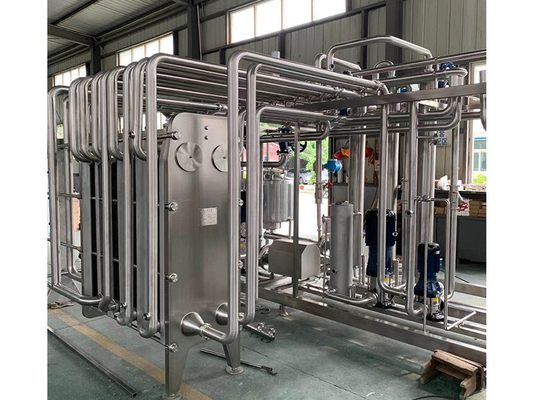 Disesuaikan 500-20000 L / H Pasteurizer Untuk Jeruk / Apple / Coconut Juice Processing Line Mesin Pasteurisasi