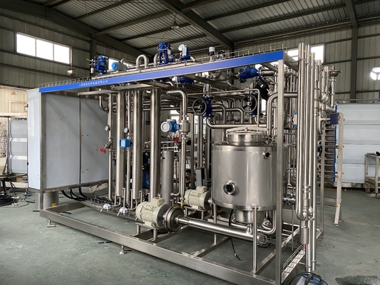kapasitas yang dapat disesuaikan 500-20000l/jam Pasteurizer Untuk Jalur Pengolahan Kelapa Air Kelapa / Susu Kelapa