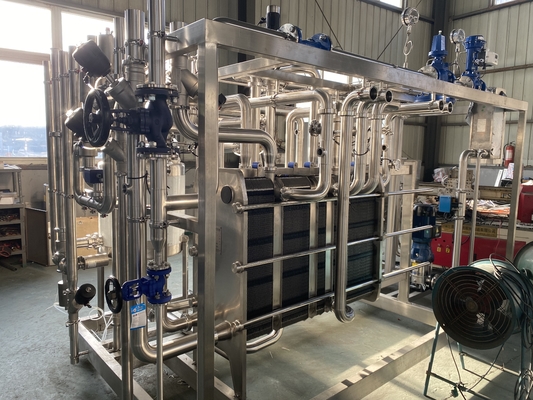Pasteurizer Kapasitas Tinggi 0.5-20L/H Untuk Susu/Buah Jus/Sauce Processing Line Mesin Pasteurisasi Penuh Otomatis atau Semi-Otomatis Dengan PLC