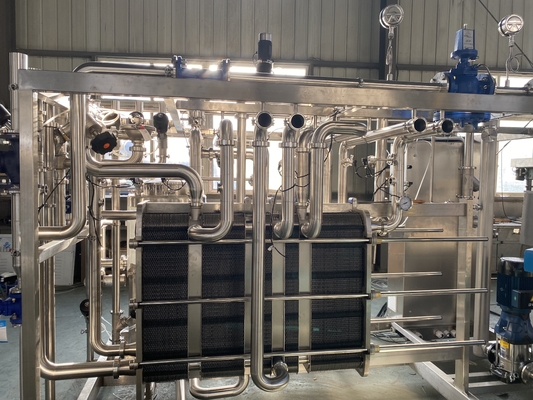 0.5-20t/H Pasteurizer Disesuaikan Untuk Ginger/Cucumber/Kale Processing Line Mesin Pasteurisasi Dengan PLC SUS304/316