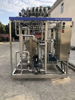 Disesuaikan 500-20000 L / H Pasteurizer Untuk Jeruk / Apple / Coconut Juice Processing Line Mesin Pasteurisasi