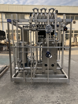 Pasteurizer Kapasitas Tinggi 0.5-20L/H Untuk Susu/Buah Jus/Sauce Processing Line Mesin Pasteurisasi Penuh Otomatis atau Semi-Otomatis Dengan PLC
