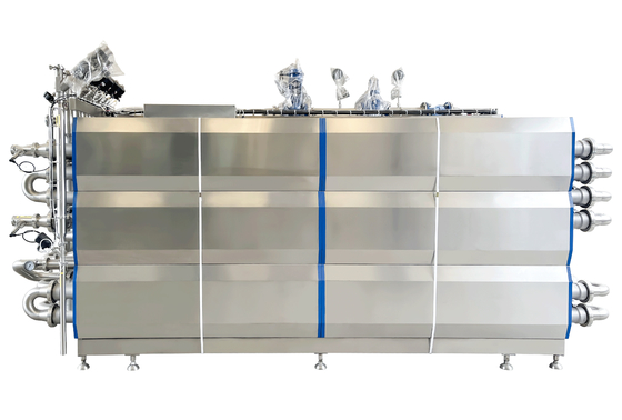 SUS304/316 UHT sterilisator untuk susu/yogurt/telur mesin pengolahan cairan mesin sterilisasi UHT dengan sterilisator tabung PLC