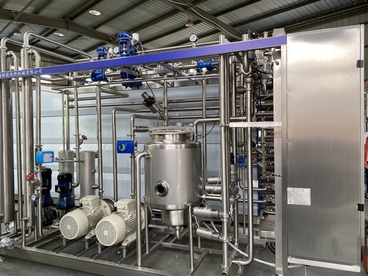 Teknologi Canggih Mesin Sterilisasi UHT 0.5-20T/H Disesuaikan Untuk Jalur Pengolahan Jus Jeruk/Apel/Mango Sterilisator UHT Baru Dengan PLC