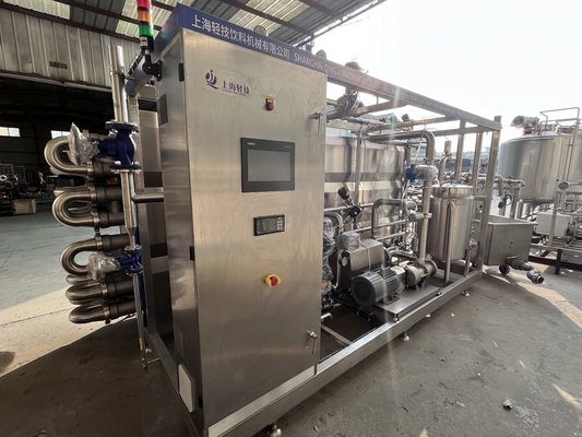 Jual Baik Peralatan Sterilisasi Tubular Uht Untuk Produksi Susu/Buah/Sayuran Sus304/316 Otomatis Dengan Plc