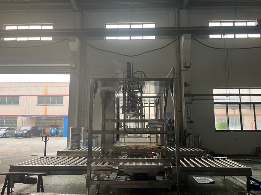 Mesin Pengisian Kepala Ganda Berkinerja Tinggi Disesuaikan 20-1000l BID Bag In Drum Aseptic Filler Ton Box Filler Untuk Pabrik Minuman Susu