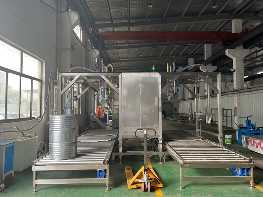 Double Head Disesuaikan 20-1000L BID Bag In Drum Aseptic Filler Untuk Juice/Jam/Pulp Ton Box Filling Machine Dengan PLC SUS304/316