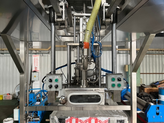 Mesin Pengisian Kepala Ganda Berkinerja Tinggi Disesuaikan 20-1000l BID Bag In Drum Aseptic Filler Ton Box Filler Untuk Pabrik Minuman Susu