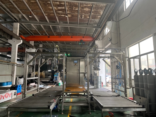 Double Head Filler Disesuaikan 20-1000l Bid Bag In Drum Mesin Pengisian Aseptik Ton Box Mesin Pengisian Dengan Plc Sus304/316