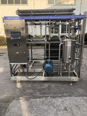 1000L Pasteurizer Machine With PLC For Milk / Yogurt / Fruit Juice Processing Line SUS304/316