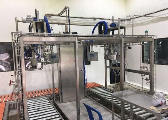 SUS304/316 Mesin Pengisi Asaptik Kepala Tunggal atau Kepala Ganda Untuk 1-220L Pengisi Kantong Asaptik Minyak/Yogurt/Saus Dengan PLC