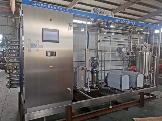 Mesin Sterilisasi Pasteurisasi UHT Tubular Otomatis Baru untuk Puree Buah Peralatan Industri Mike dengan Garansi PLC 1 Tahun