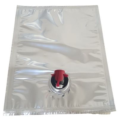 Kantong aseptik dalam kotak Kantong kemasan Aluminium foil berlapis 3-25L Heat Seal Kelembaban tahan untuk jus susu puree saus dan minuman